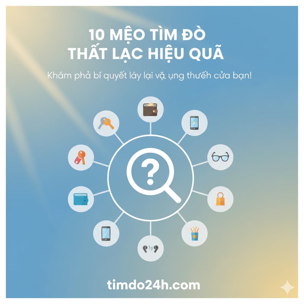 TOP 10 Mẹo Tìm Đồ Thất Lạc Hiệu Quả – Ai Cũng Nên Biết!