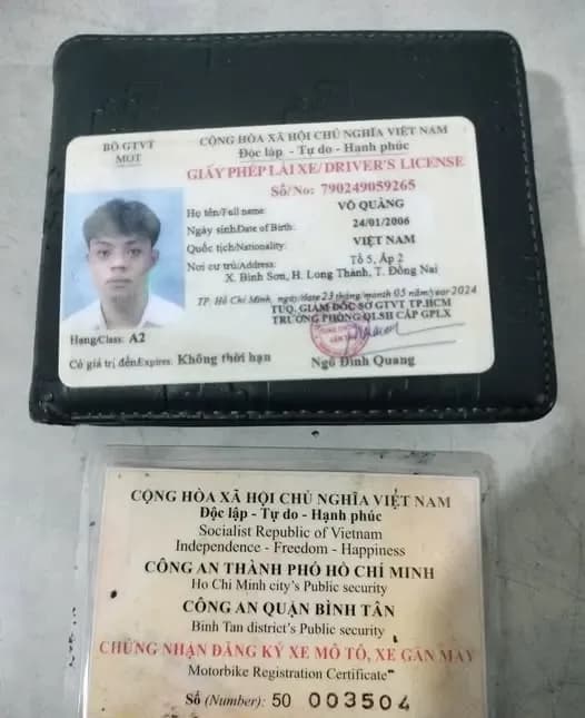 Nhặt Được Ví Tại Tân Quý, Liên Hệ Nhận Lại