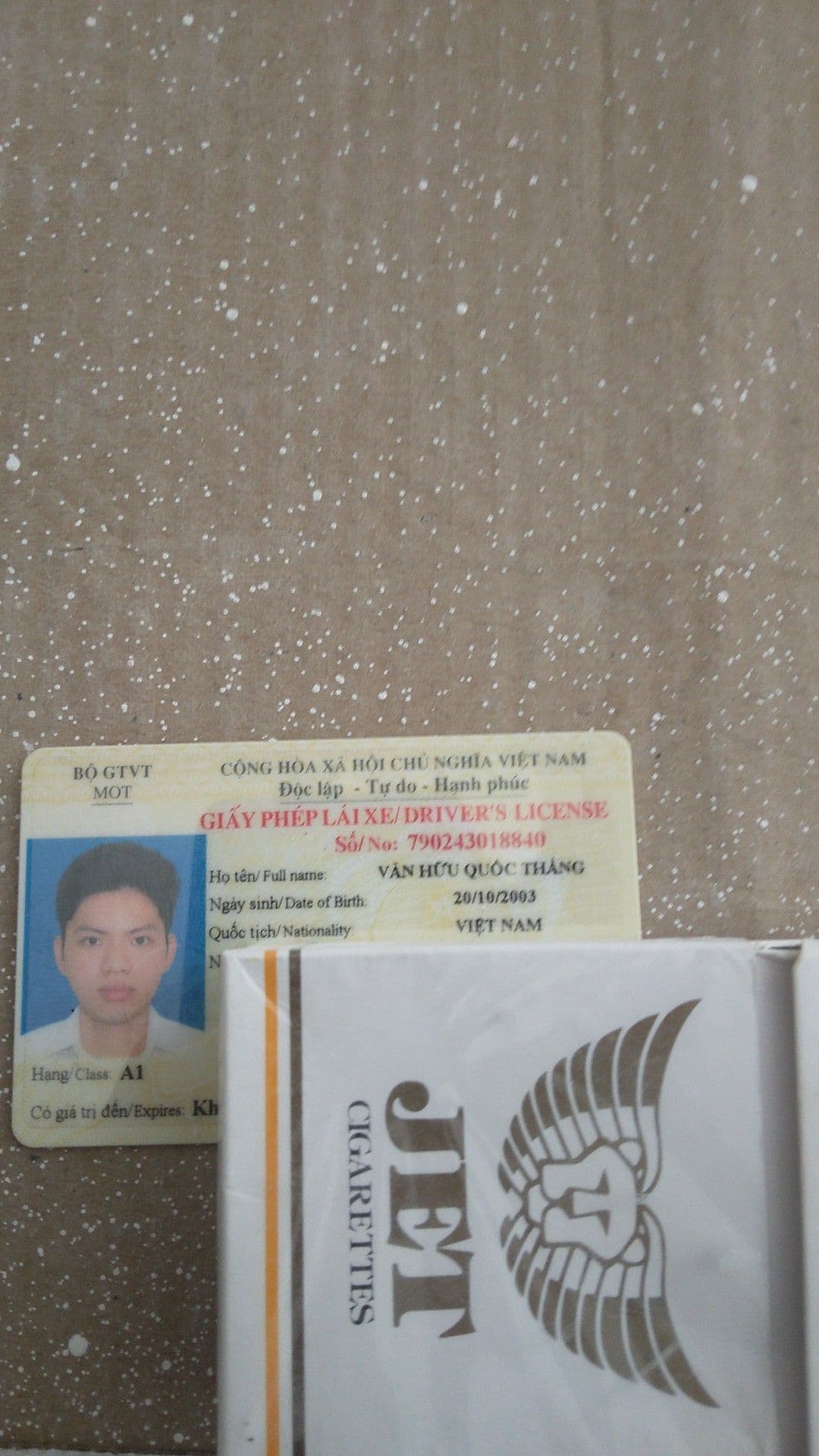 nhat dc giay to Vo Huu Quoc Thang