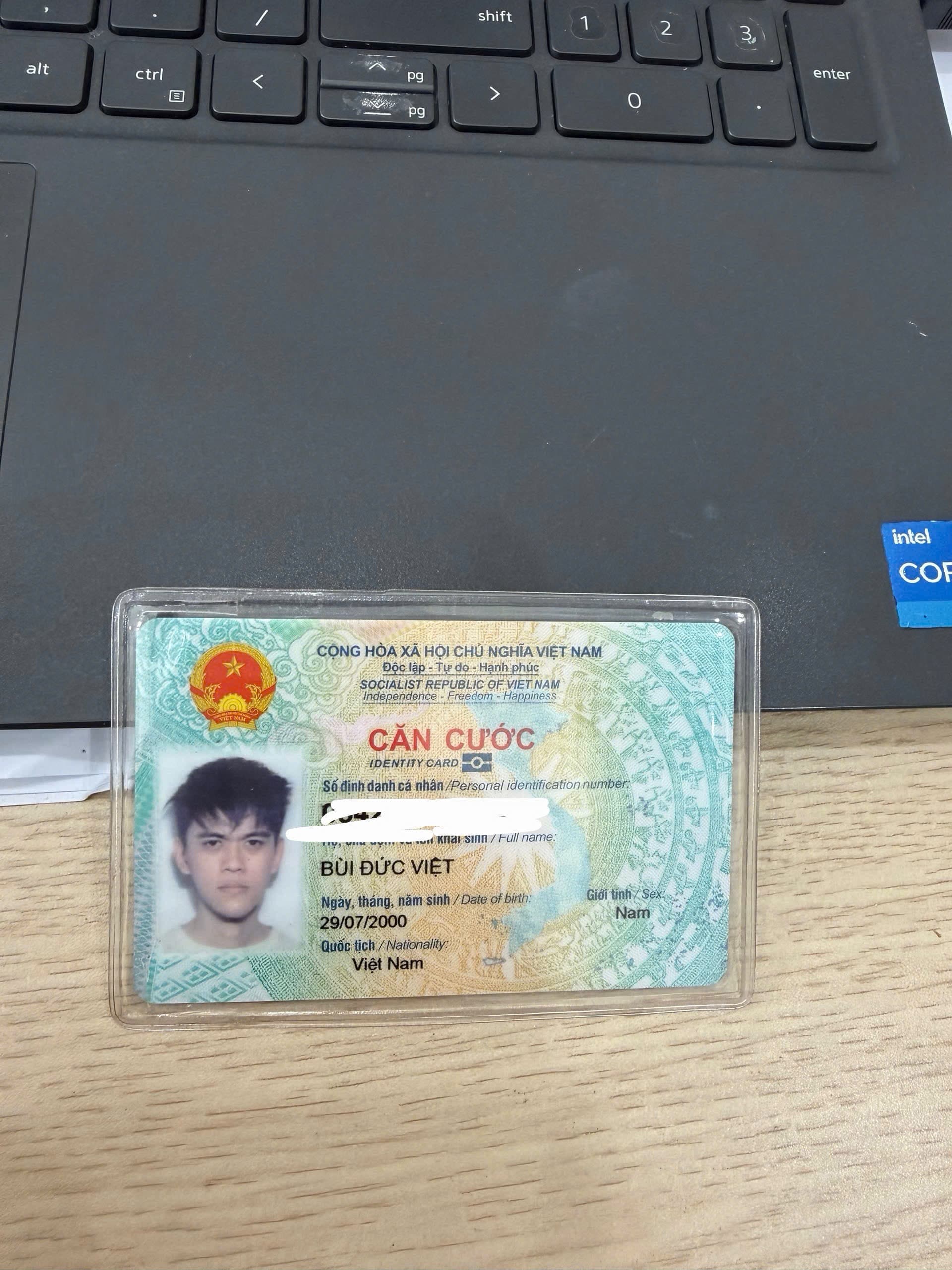 Tôi nhặt được cccd tại nguyễn phong sắc- hà nội