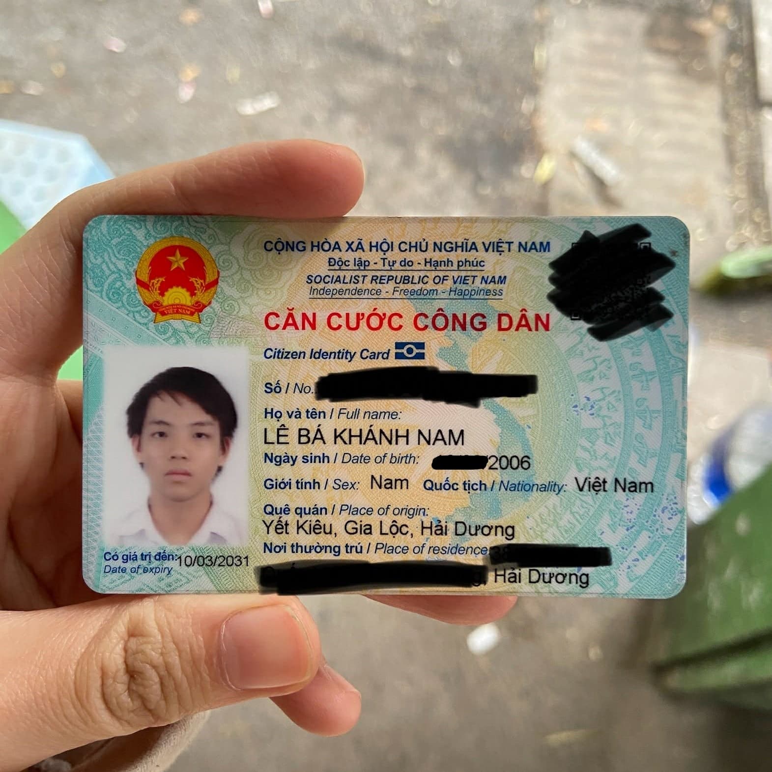 TÌM CHỦ NHÂN CCCD RƠI Ở 454 MINH KHAI