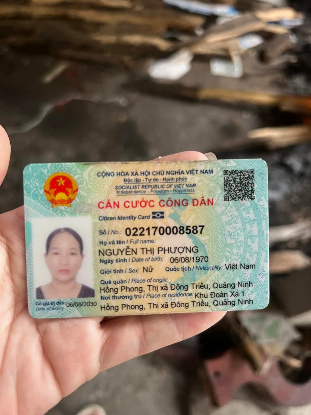 Nhặt được giấy tờ Nguyễn Thị Phượng