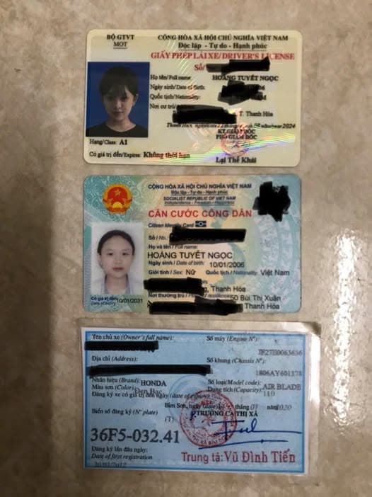 Nhặt được giấy tờ Hoàng Tuyết Ngọc