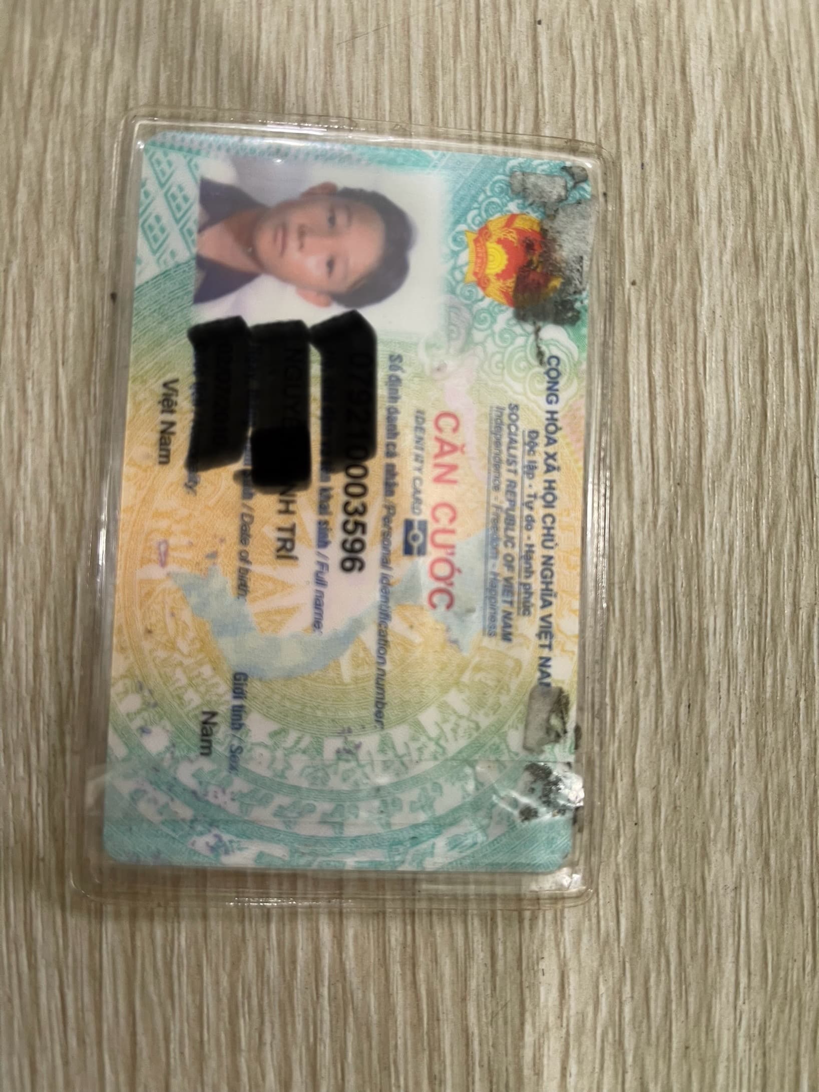 Mình nhặt được cccd của Nguyễn Minh Trí tại Hồ Chí Minh