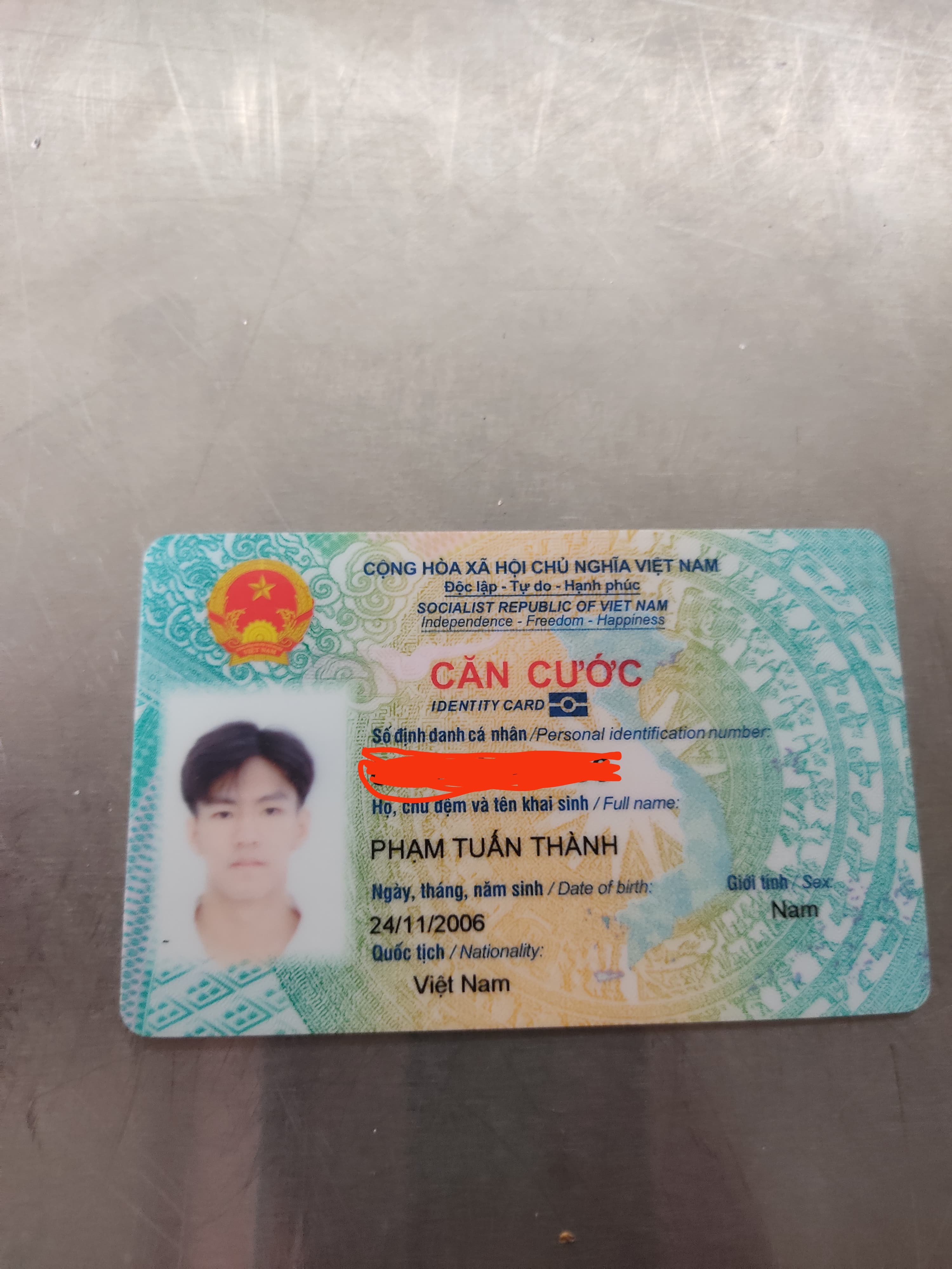 Nhặt đc Căn cước, Phạm Tuấn Thành