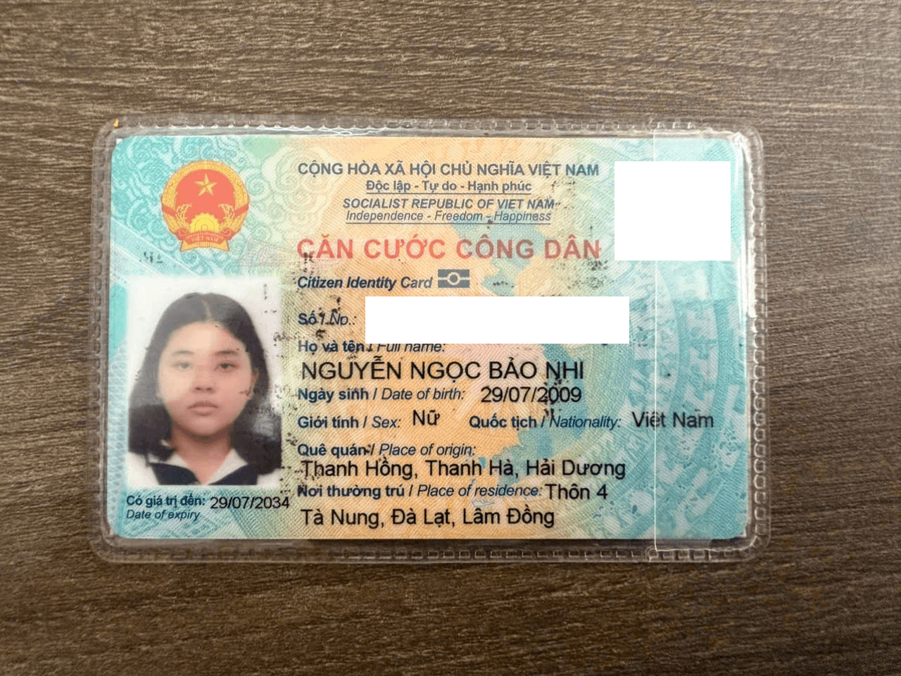 CCCD Nguyễn Ngọc Bảo Nhi