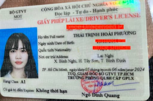 Nhặt được giấy tờ: Thái Trịnh Hoài Phương