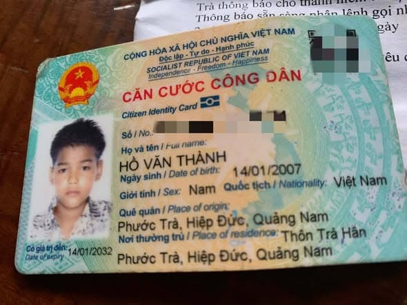 Nhặt được cccd