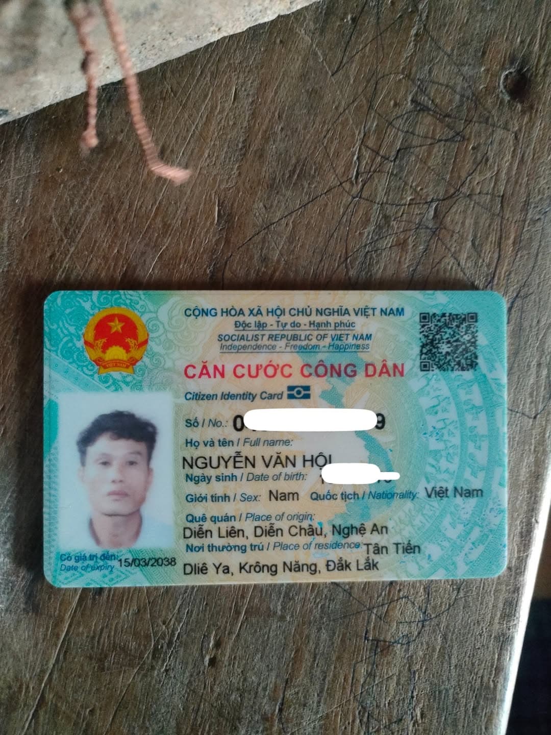 Nhặt được giấy tờ Nguyễn Văn Hội