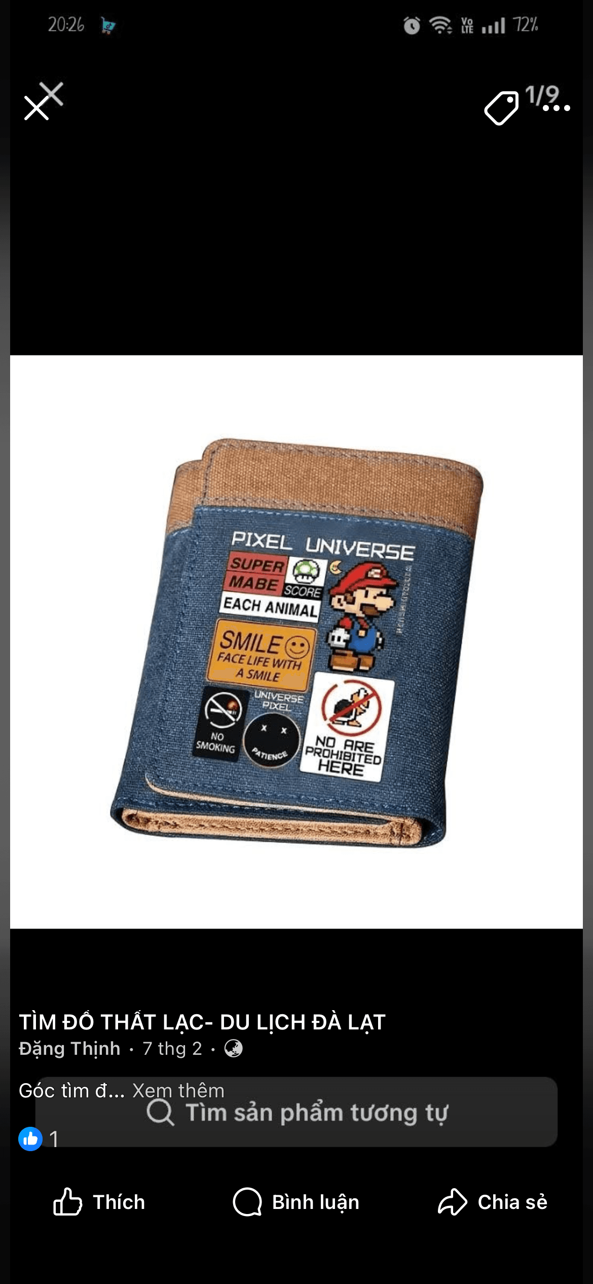 Rơi ví/ giấy tờ tùy thân Đàm Trần Thiên Phú khu vực Đà Lạt lâm đồng