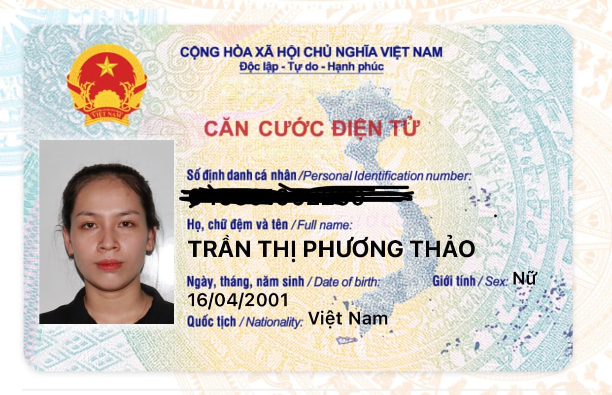 Rơi ví /giấy tờ tùy thân Trần Thị Phương Thảo 2001 rơi ở Xuân Lộc Đồng Nai 