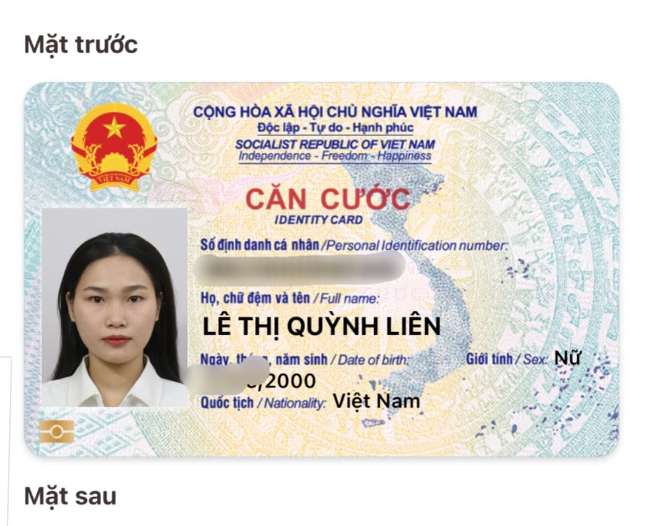 Rớt ví màu đen có kèm CCCD rơi ở gần tạp hoá Trâm Anh