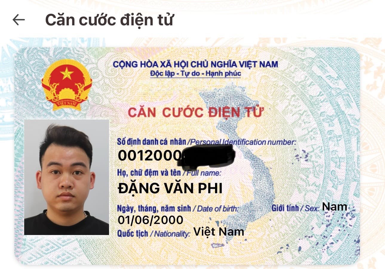 rơi ví,bên trong có cccd,blx,ther ngân hàng mang tên Đặng Văn Phi 2000