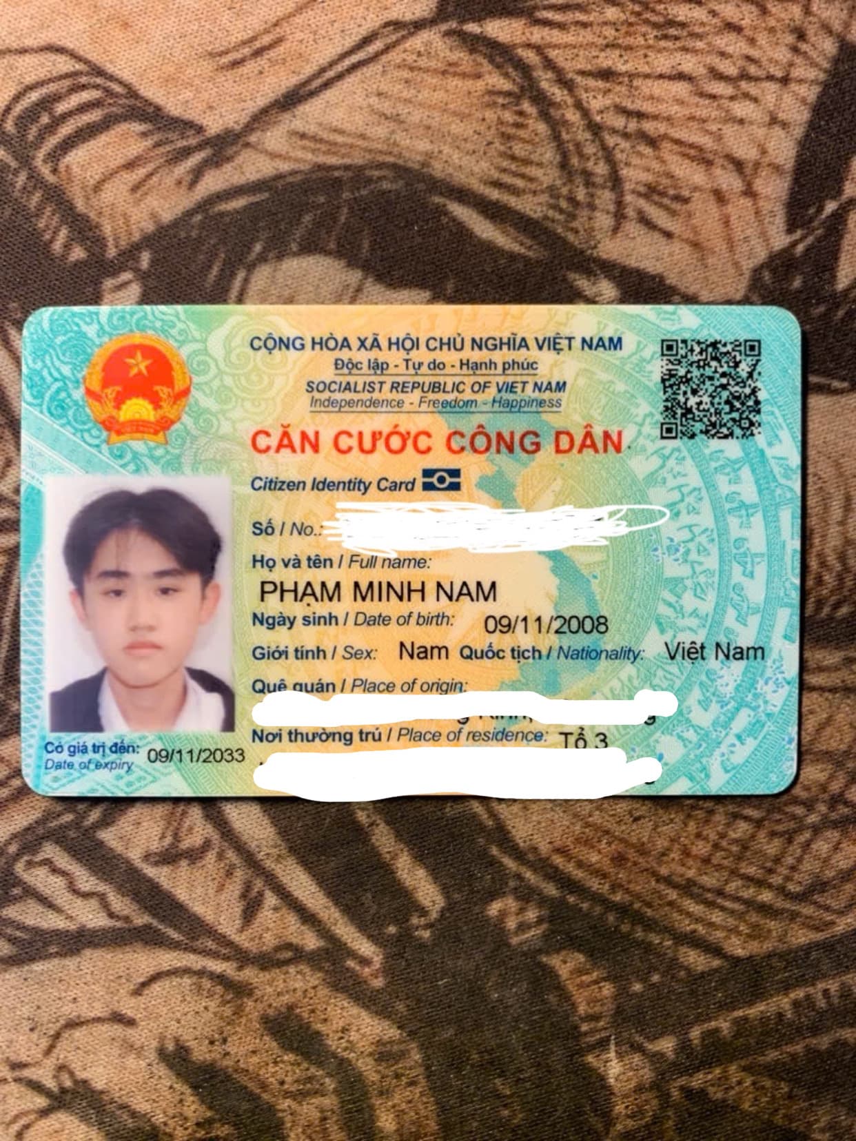 Mình có làm rơi ví như hình ảnh trên tên là Phạm Minh Nam-2008 rơi ở hải phòng và lúc rơi 8/3/2026