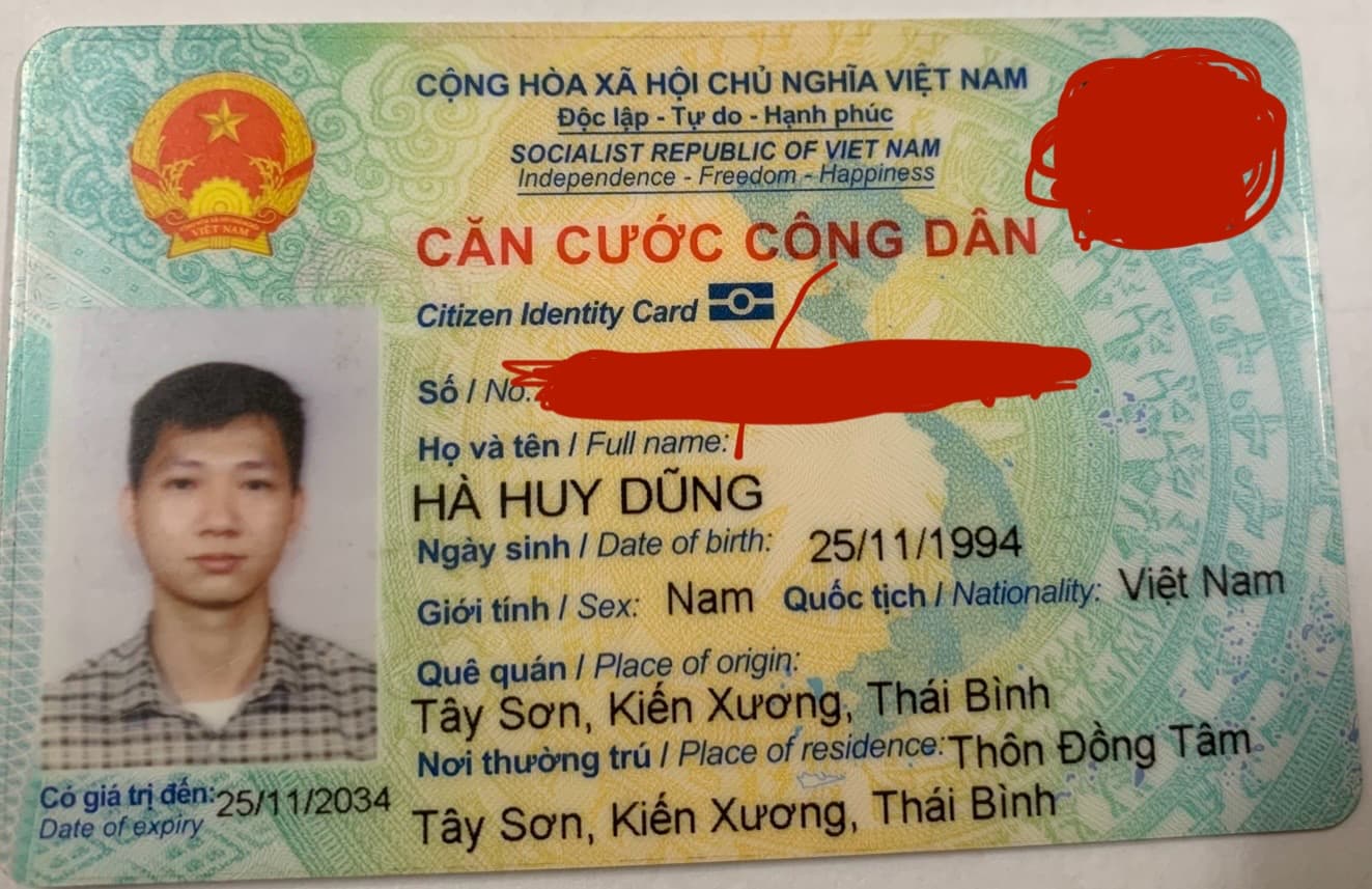 Tìm ví/giấy tờ tuỳ thân Hà Huy Dũng đi từ ngã tư Đại Cồ Việt - Giải Phóng (bên bv bạch mai)