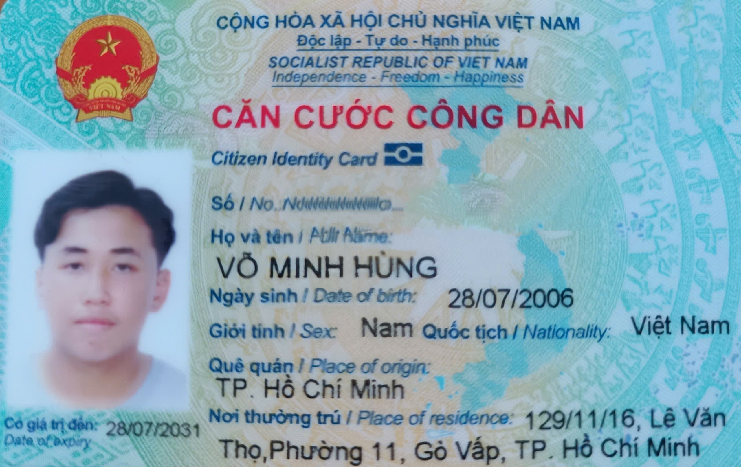Rơi ví ở tphcm từ hàng xanh điện biên phủ tới bình chiểu quốc lộ 13 
