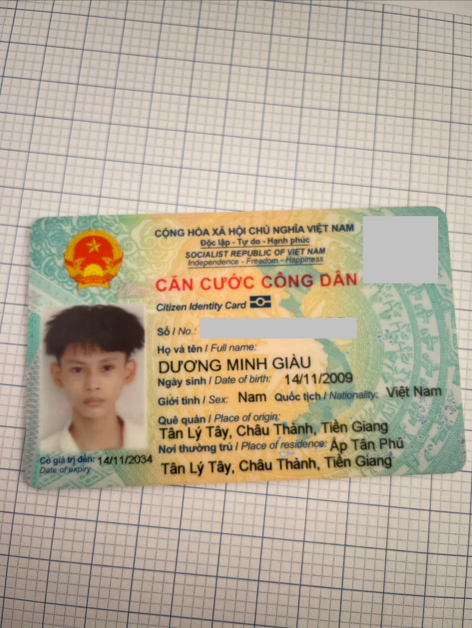 Rơi ví / CCCD / CÀ VẸT XE / DUONG MINH GIAU