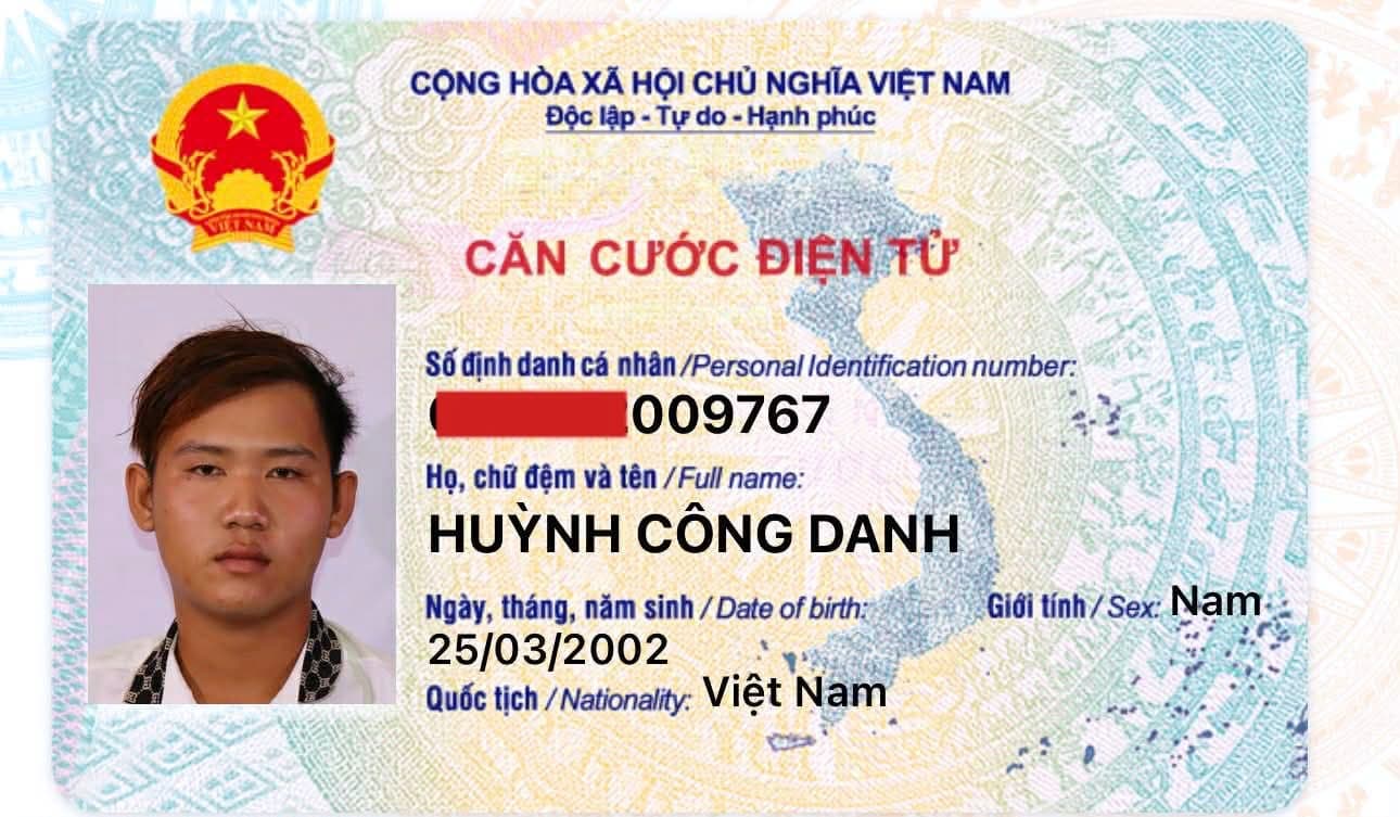 Rơi ví ở Long Thành về nhơn Trạch ạ trong ví có cccd tên huỳnh công danh