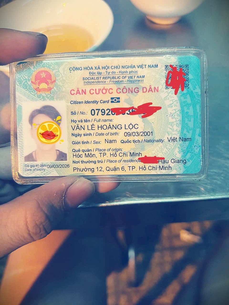 Rớt ví ở Quận 6 10h30 ngày 10/03/2026 tên Văn Lê Hoàng Lộc