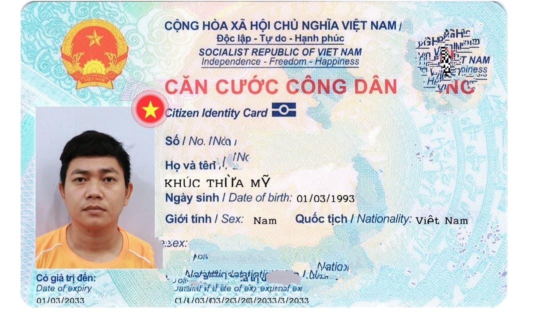 Rơi ví giấy tờ tuỳ thân tên Khúc Thừa Mỹ rơi ở đồng nai