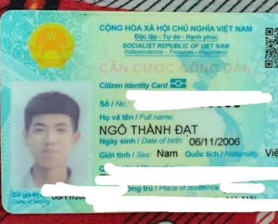 rơi ví trong có cccd tên Ngô Thành Đạt rơi khu vực kcn quang minh lên huỳnh thúc kháng
