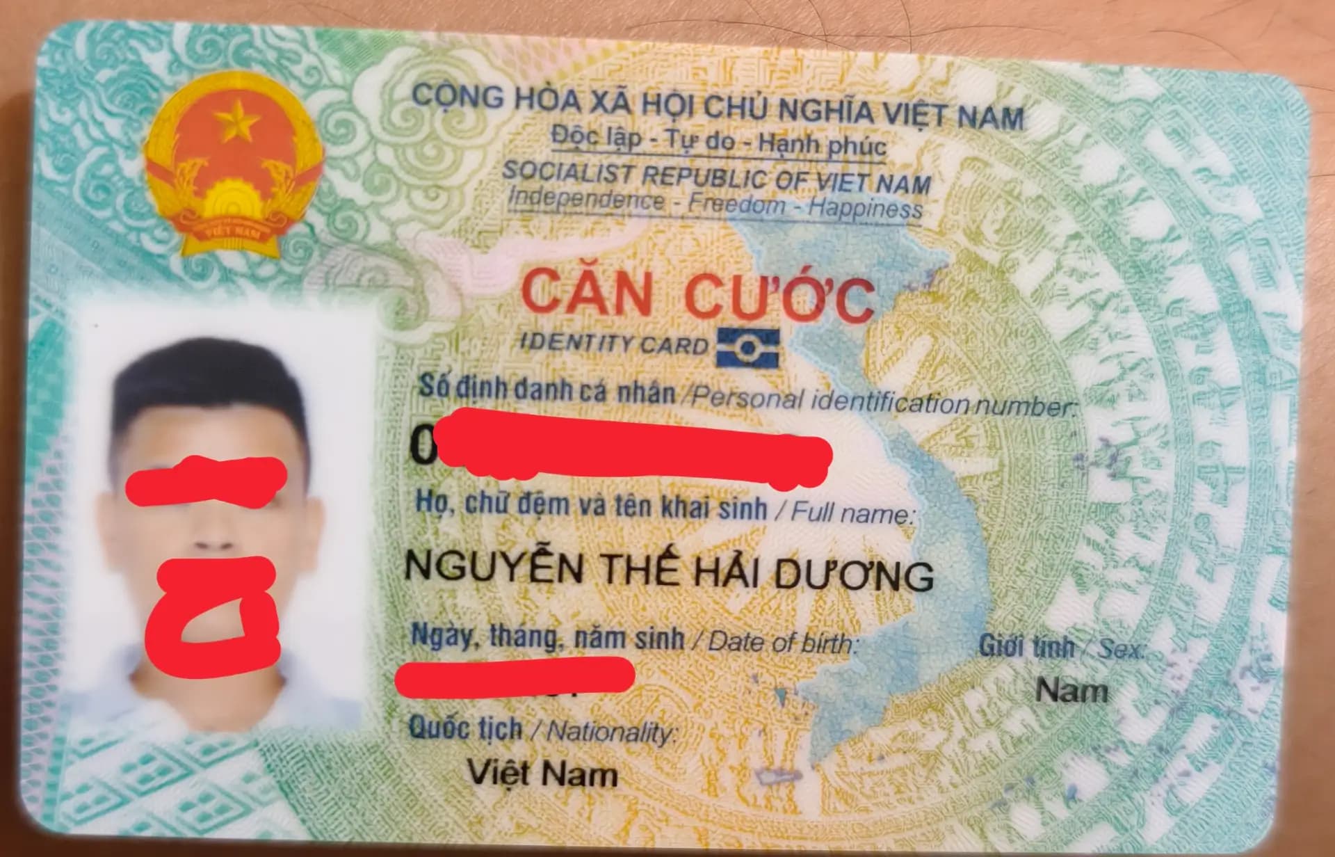 Tìm ví nam có chứa giấy tờ tùy thân