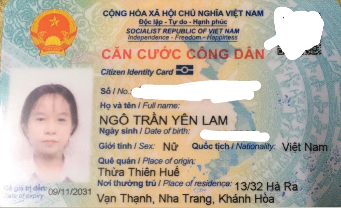 RƠI VÍ CÓ CCCD TÊN NGÔ TRẦN YÊN LAM Ở XÔ VIẾT NGHỆ TĨNH - TP.HCM