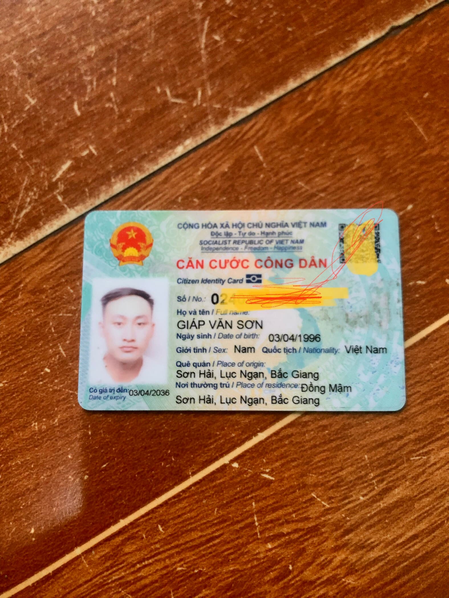 Giáp văn sơn 1996 rơi ở cống chui ninh khánh việt yên bg