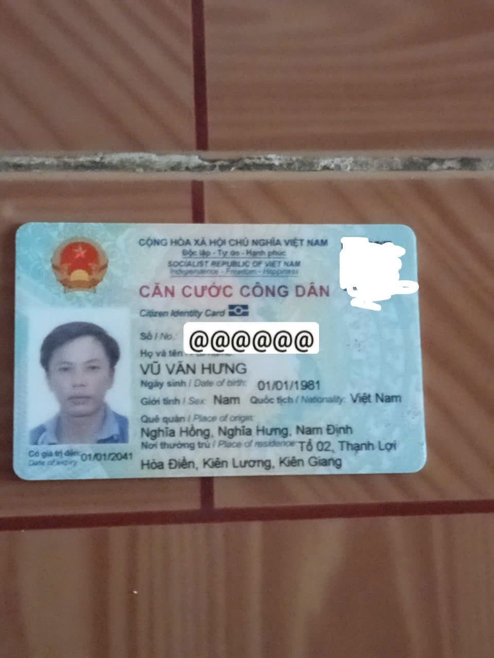 tìm ví bị rơi