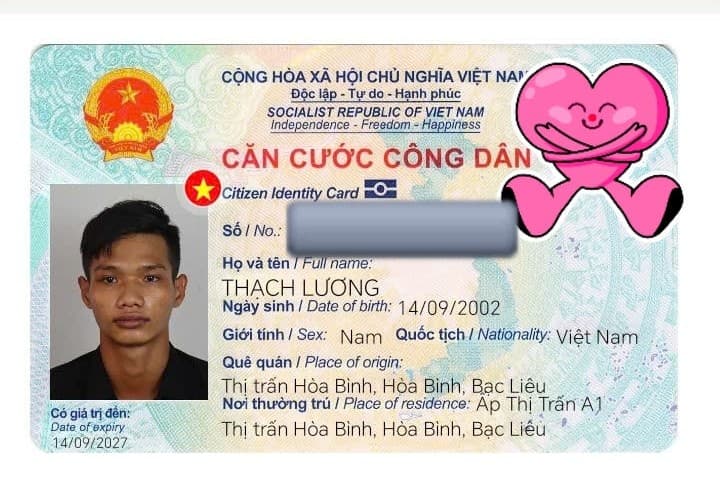 Rơi ví tên THẠCH LƯƠNG 2002 