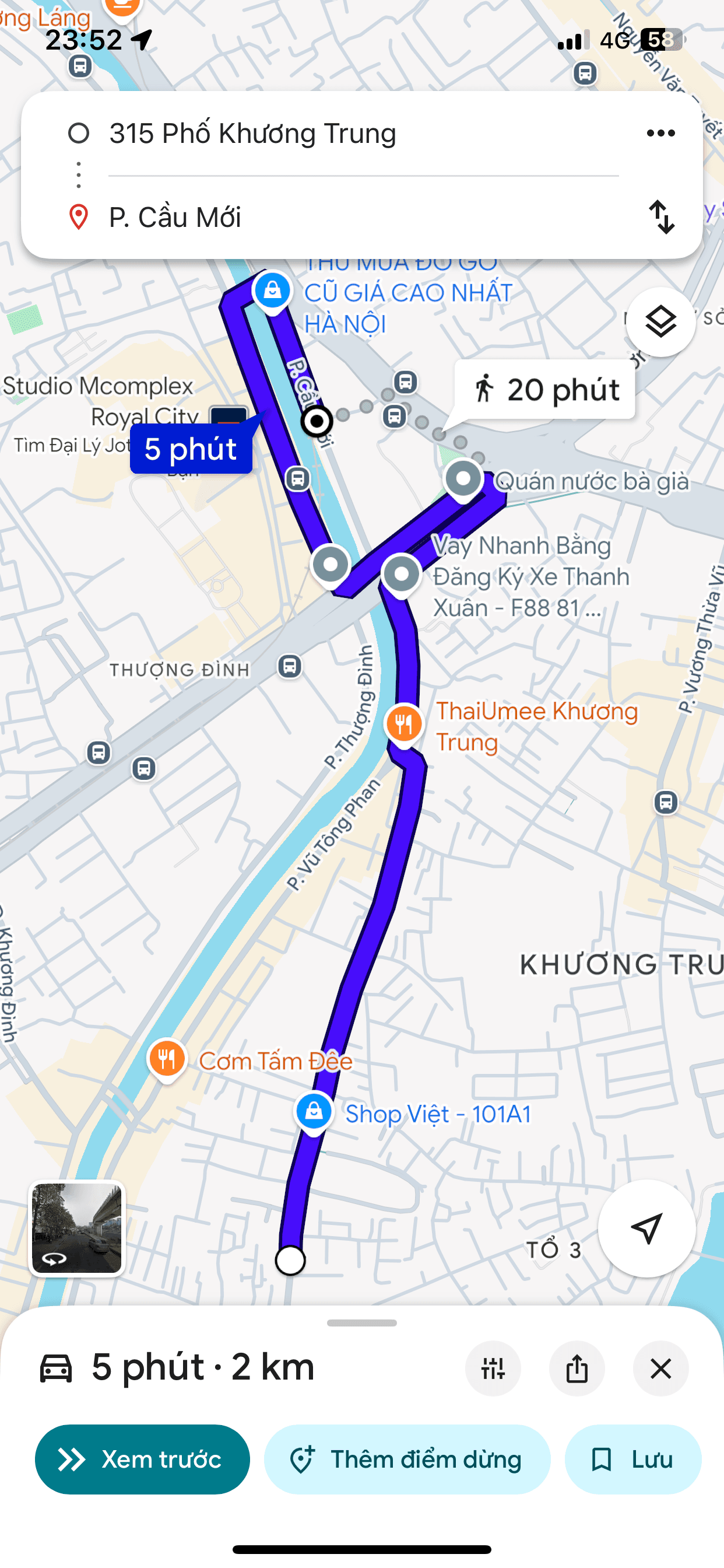 Góc tìm chìa khoá xe Vision