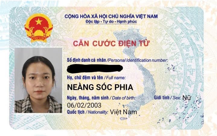 Em bị rơi ví và giấy tờ tên Nèang Sóc Phia ở Long An cũ