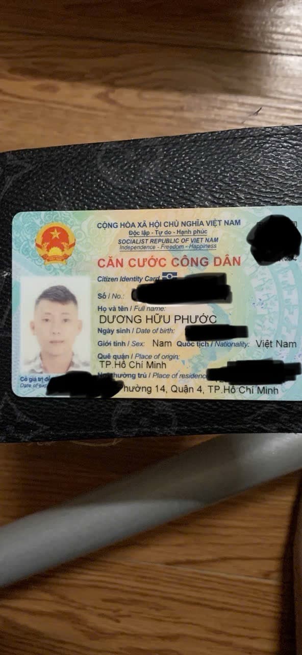 Tìm cccd bị đánh rơi