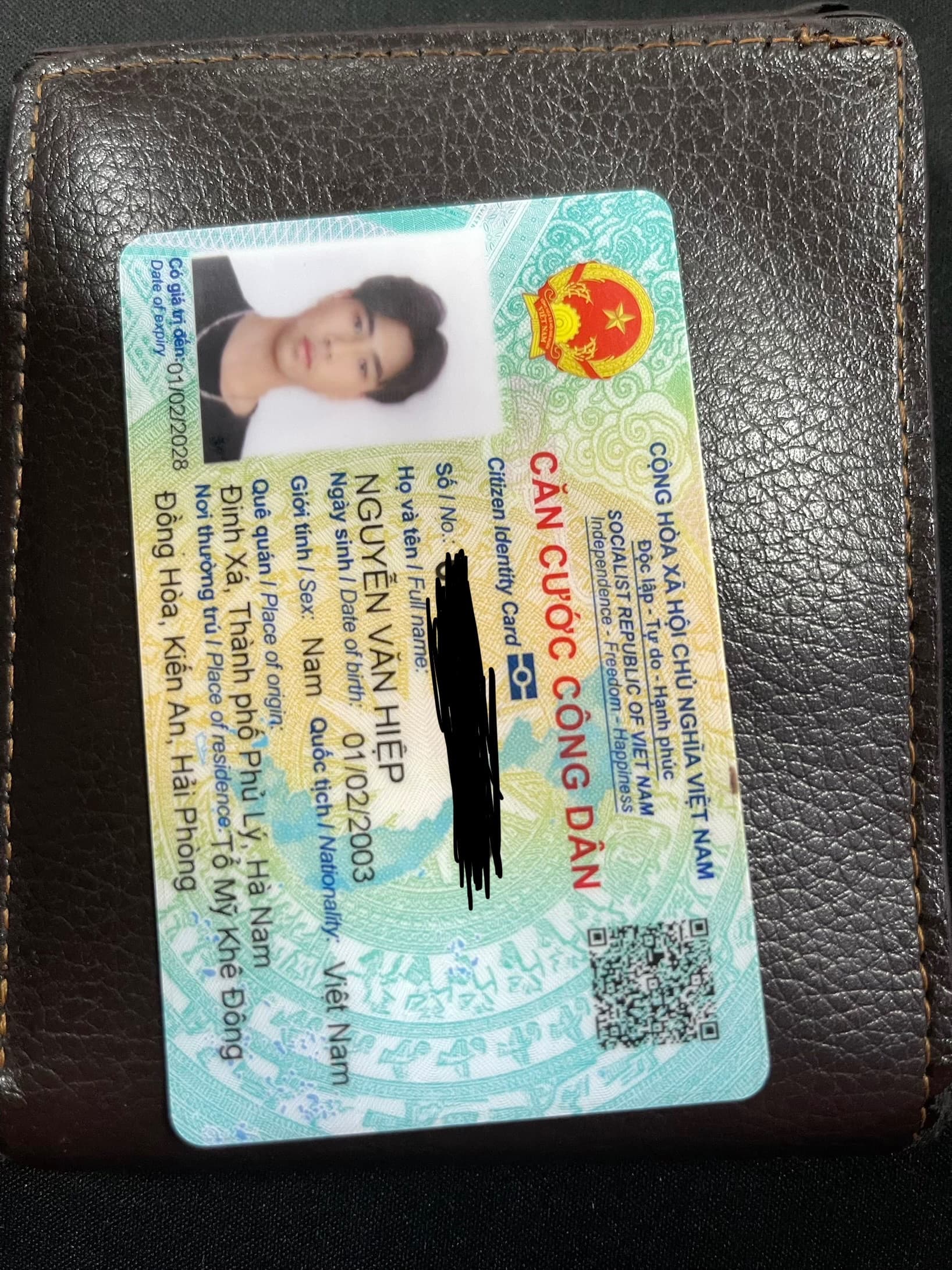 Tìm Ví / Giấy tờ tuỳ thân Nguyễn Văn Hiệp 2003 rơi từ Đồ Sơn - Kiến An