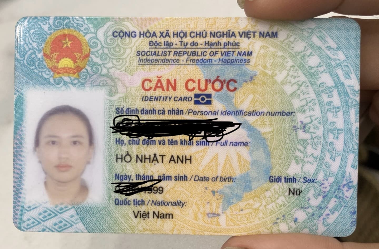 Rơi mất ví/giấy tờ mang tên Hồ Nhật Anh tại Tân Bình