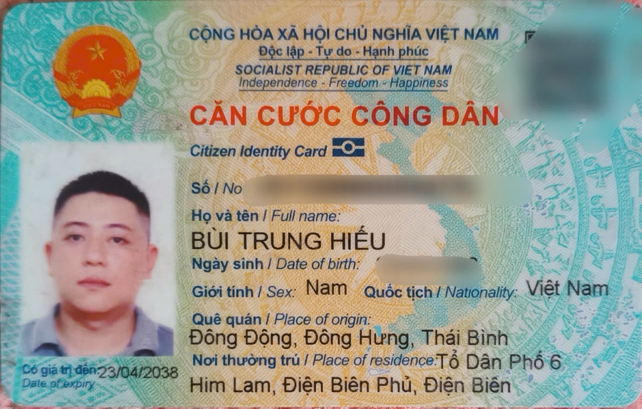 Em rơi ví, giấy tờ mang tên BÙI TRUNG HIẾU đi từ tổ 6 Him Lam hướng Huổi Phạ đến cổng trường Sư Phạm