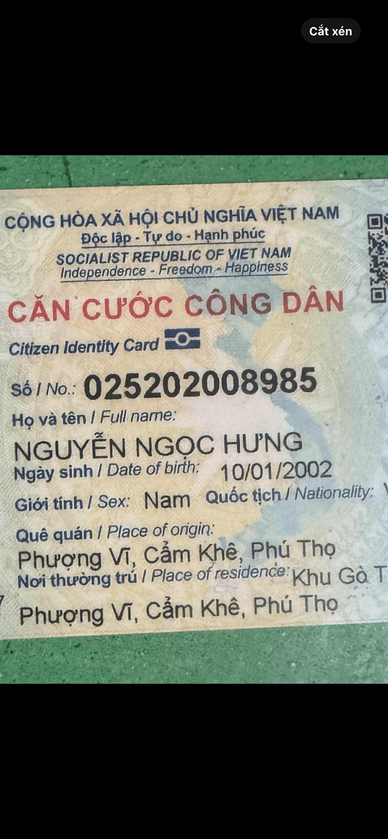 Rơi ví Nguyễn Ngọc Hưng 2002 ở Đà Nẵng đoạn Nguyễn Tất Thành giao với Nguyễn An Ninh