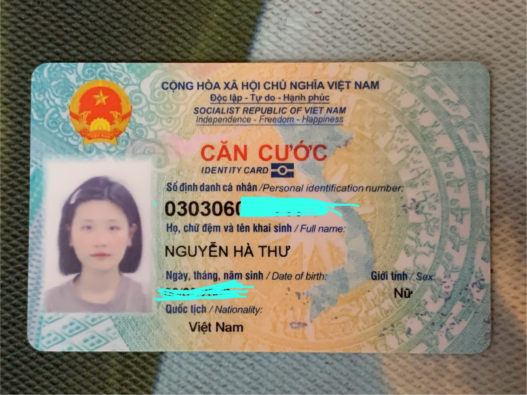 tìm cccd Nguyễn Hà Thư 2006 rơi ở Hải phòng Hải dương