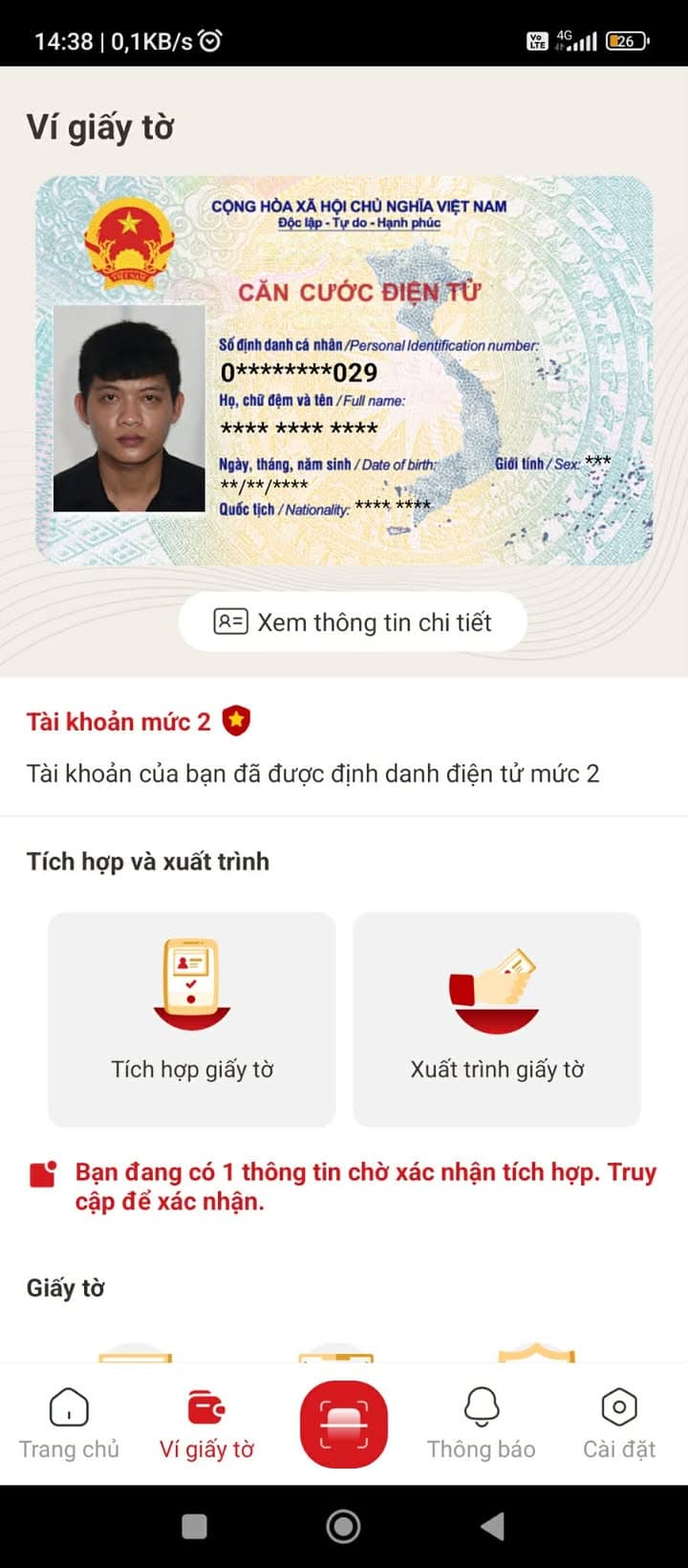 Mình mất ví trong đó có CCCD mang tên lê văn đạt