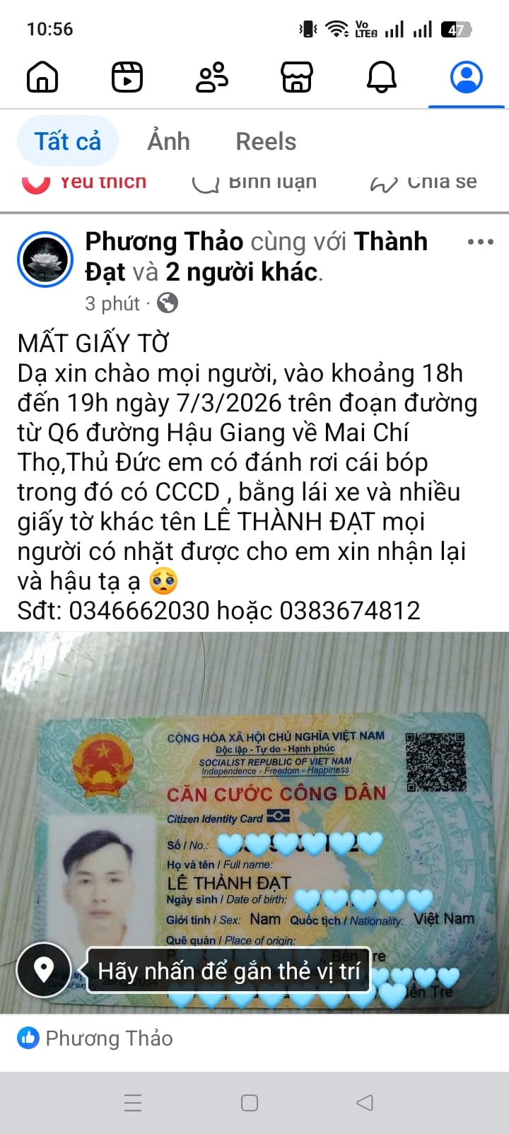 MẤT GIẤY TỜ
