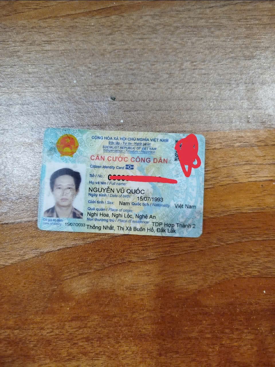 Rơi ví giấy tờ