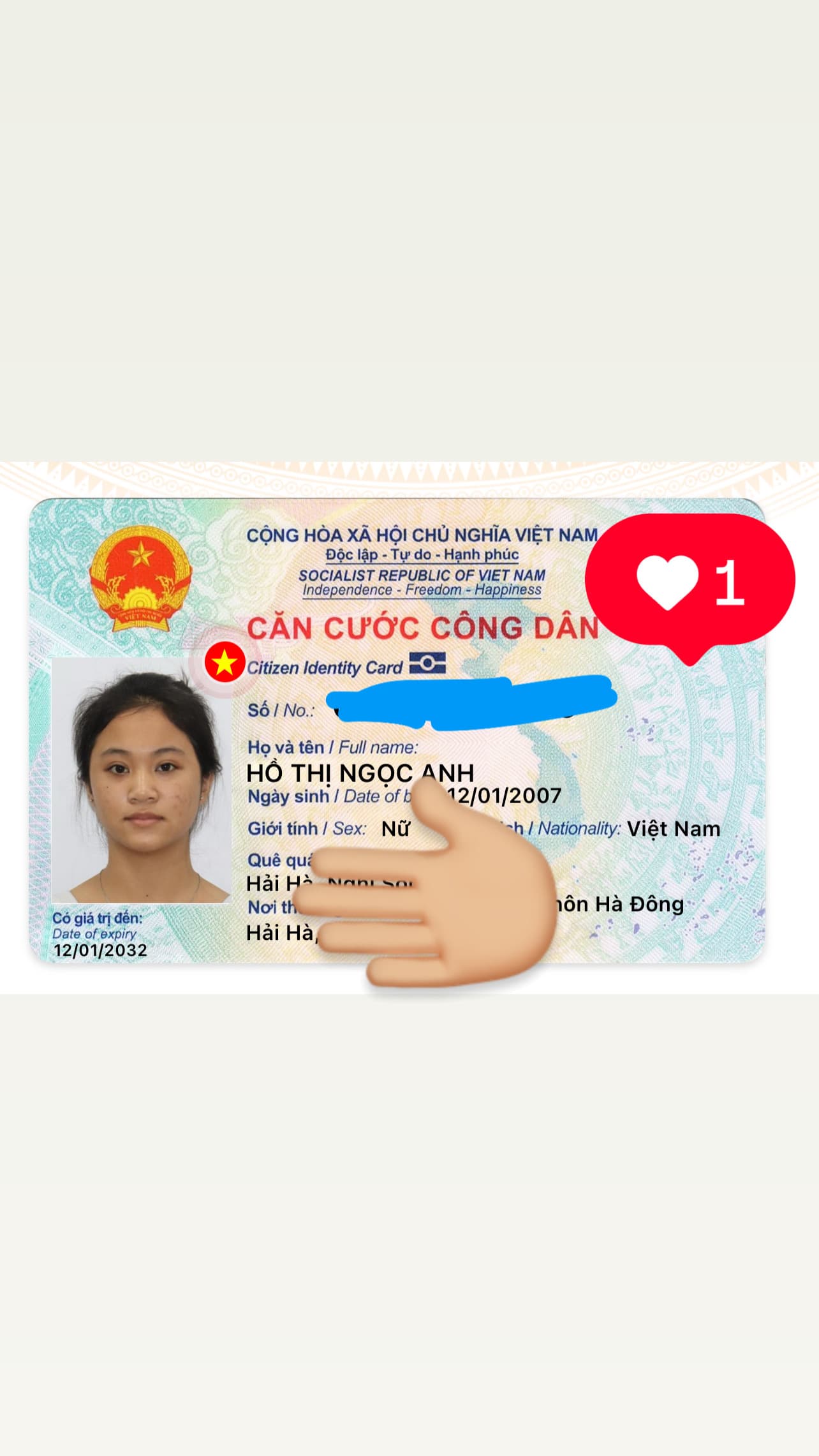 rơi túi xách có giấy tờ tuỳ thân HỒ THỊ NGỌC ANH rơi ở đoạn từ ql 13 chợ bình triệu -cầu bình lợi