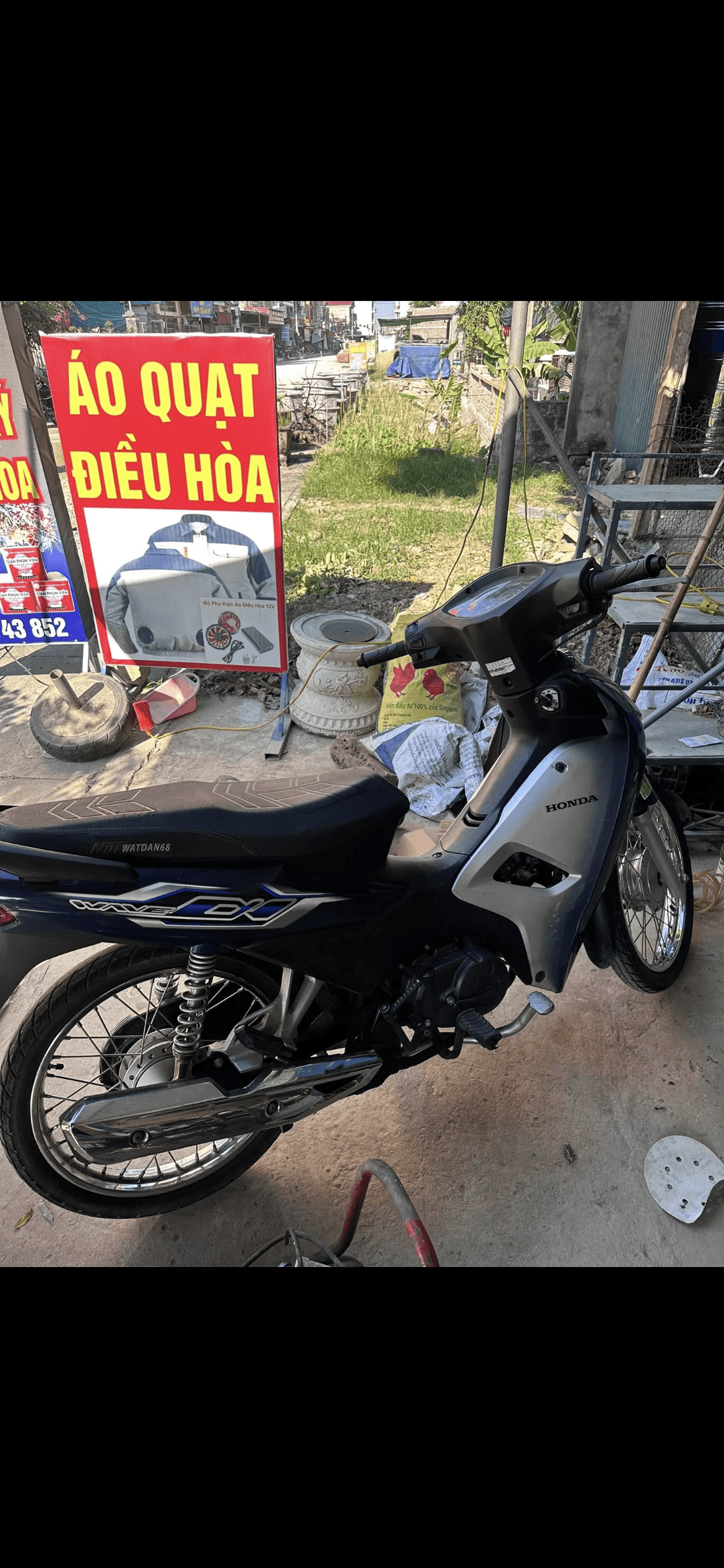 Tìm xe Wave A 2023 xanh bạc, biển 34