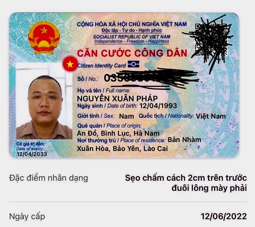 Tìm ví giấy tờ Nguyễn Xuân Pháp 1993 rơi ở Nam Định