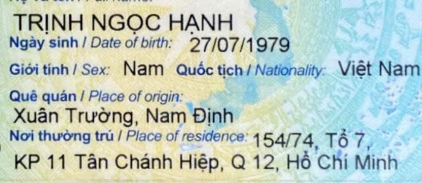 Rơi  Ví/ giấy tờ tùy thân ở HCM