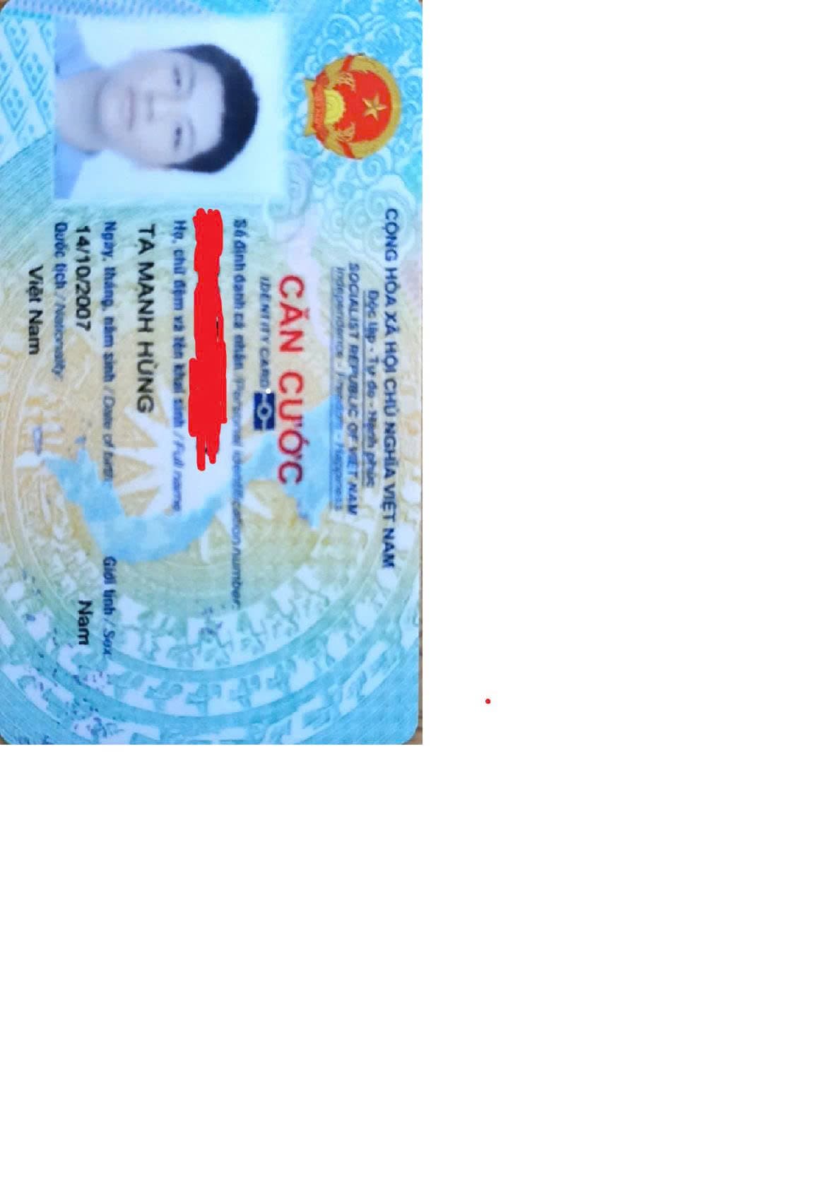 tìm điện thoại  kèm theo sau ốp là cccd rơi tại quanh đoạn gần Đại Học Thương Mại Hồ Tùng Mậu