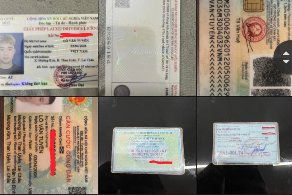 mất ví + cccd-blx-gtx-thẻ ngân hàng 