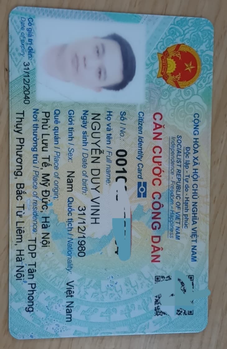 RƠI ví/giấy tờ tùy theo thân Nguyễn Duy Vinh 1980 ở tp Thái bình cũ (hưng yên mới)