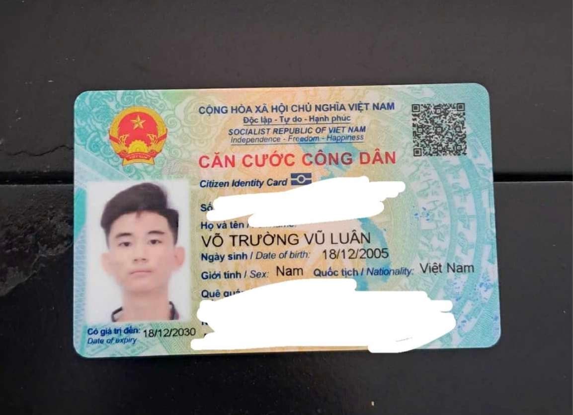 Rơi ví/giấy tờ tuỳ thân Võ Trường Vũ Luân 2005 từ khúc Đông Hoà Dĩ An về hướng Cổng 11 Biên Hoà