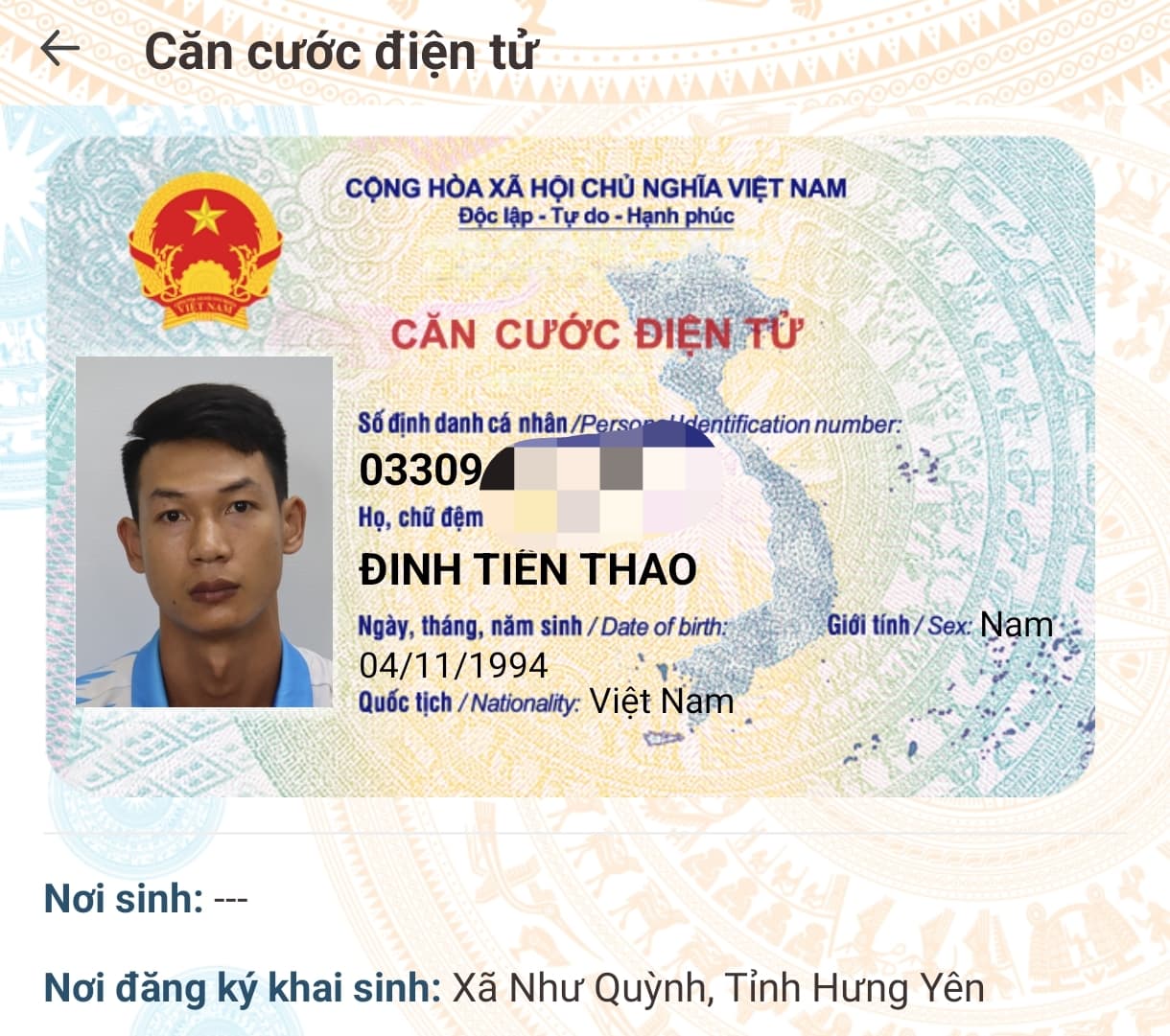 Rơi ví/ giấy tờ tùy thân Đinh Tiến Thao 1994 rơi ở khu vực Đường quốc lộ 5 khu vực Gia Lâm
